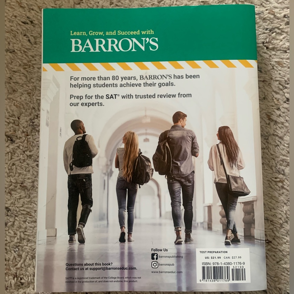 Barron’s SAT Math prep book - Picture 3 of 3